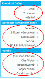 Hlavni leve menu